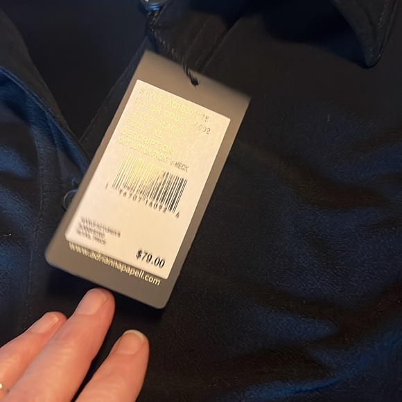 Black knit button down - Picture 3 of 3